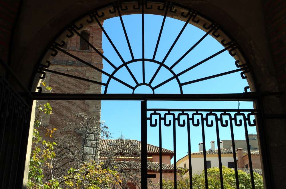View through gateway in Carcassonne
